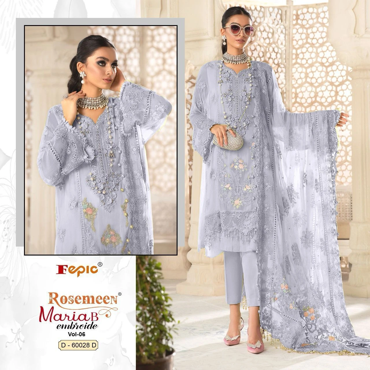Fepic 60028 Georgette Wholesale Pakistani Salwar Suit Catalog — Wholesale Pakistani Suits, MPA wholesale from Surat - Gallery Image 7